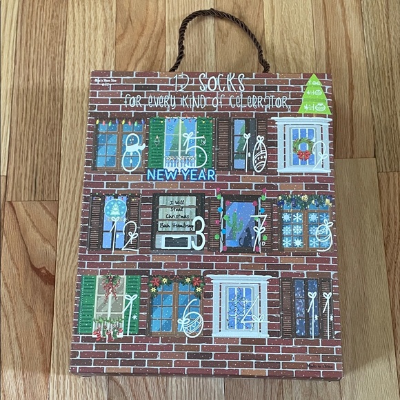 Festive Holiday Sock Gift Box - Picture 1 of 4
